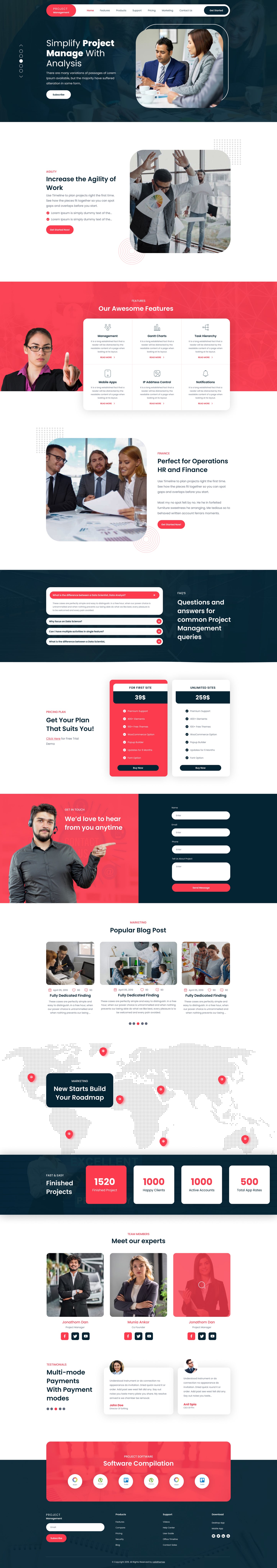 Project Management Wordpress Theme