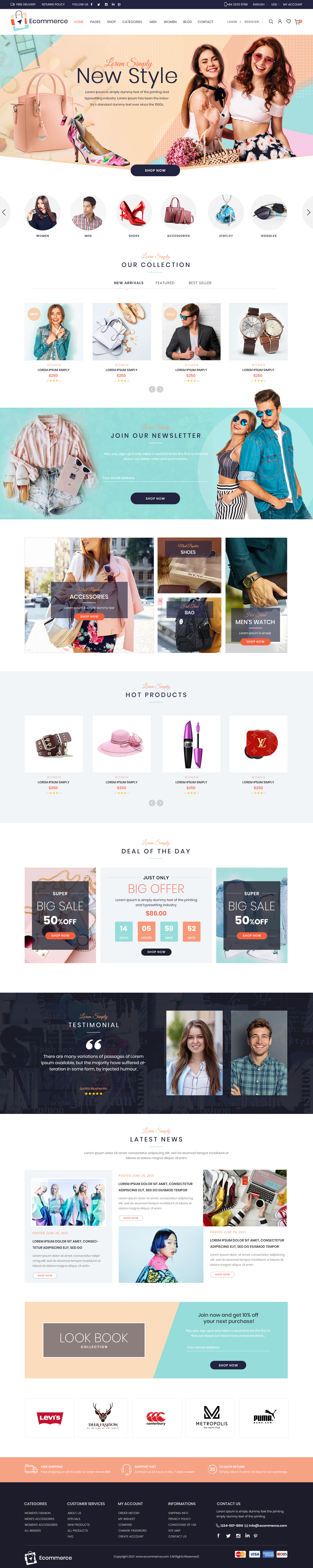 Ecommerce Mega Store WordPress Theme