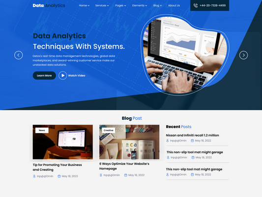 Free Analytics WordPress Theme