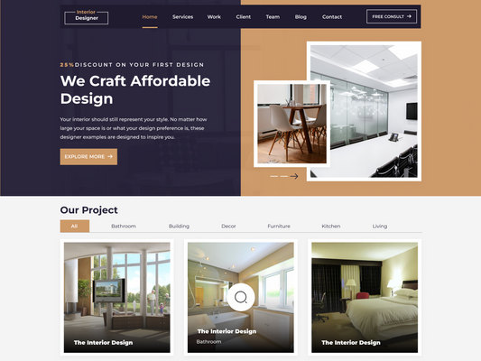 Free Interior WordPress Theme