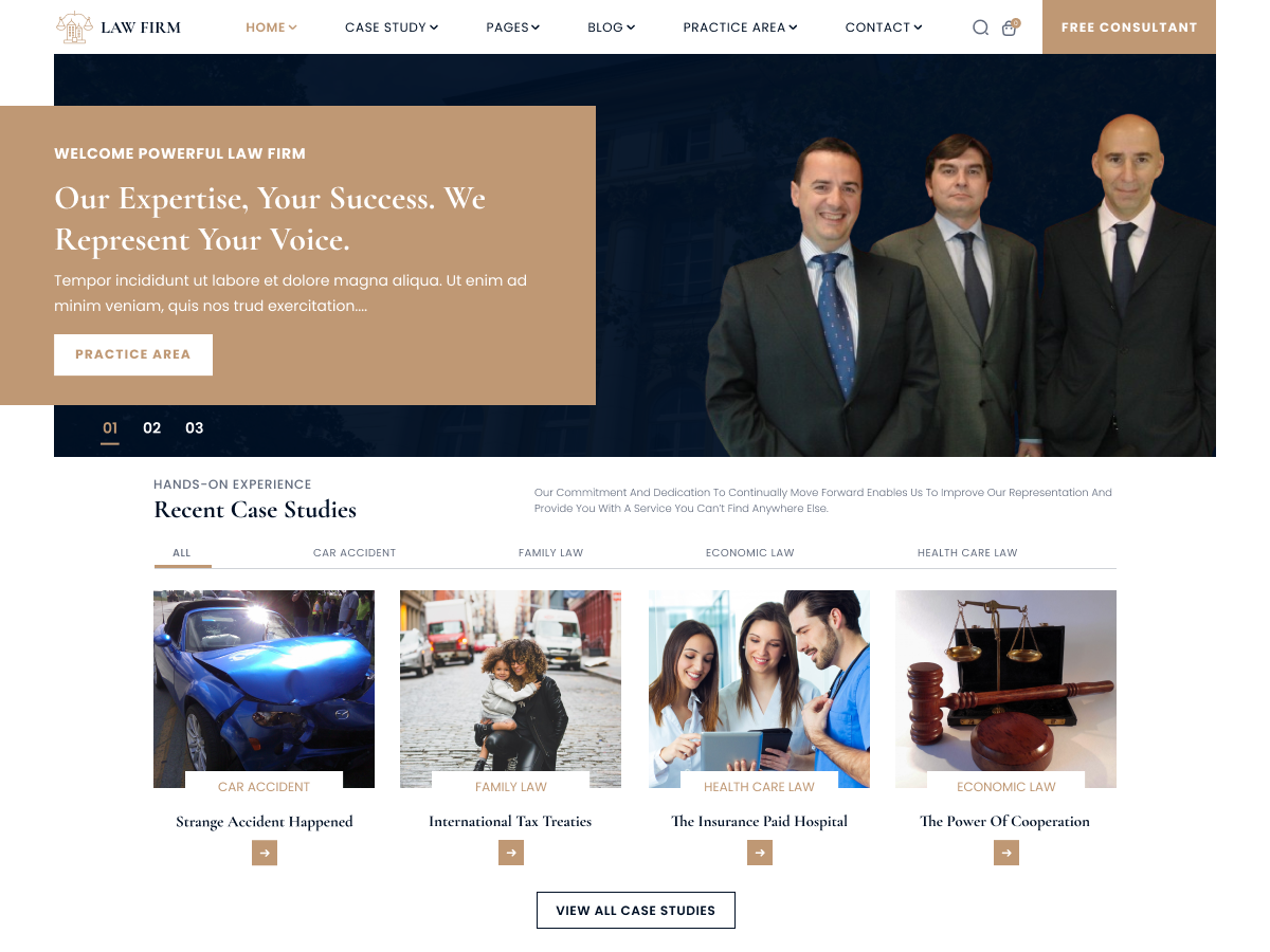 Free Lawyer WordPress Theme