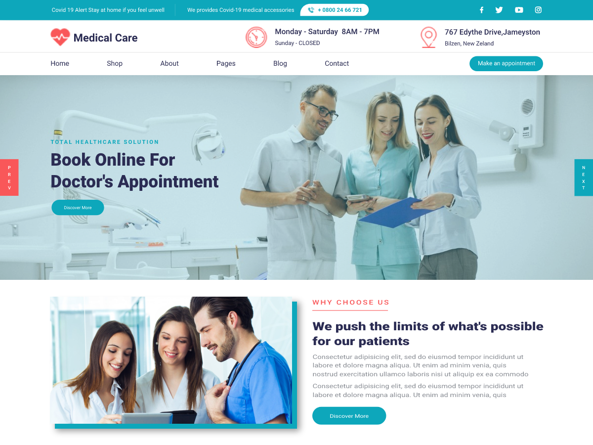 free medical wordpress theme