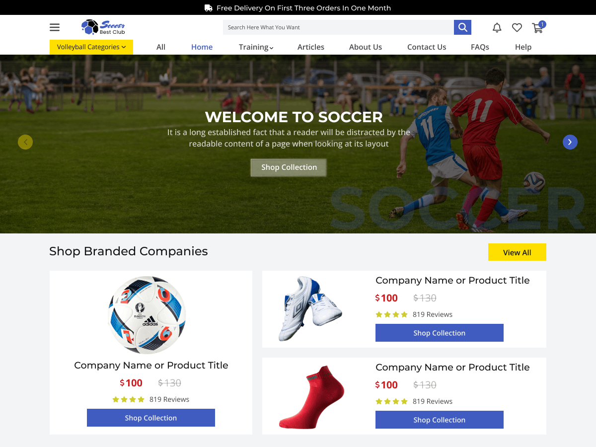 Free Sports WordPress Theme