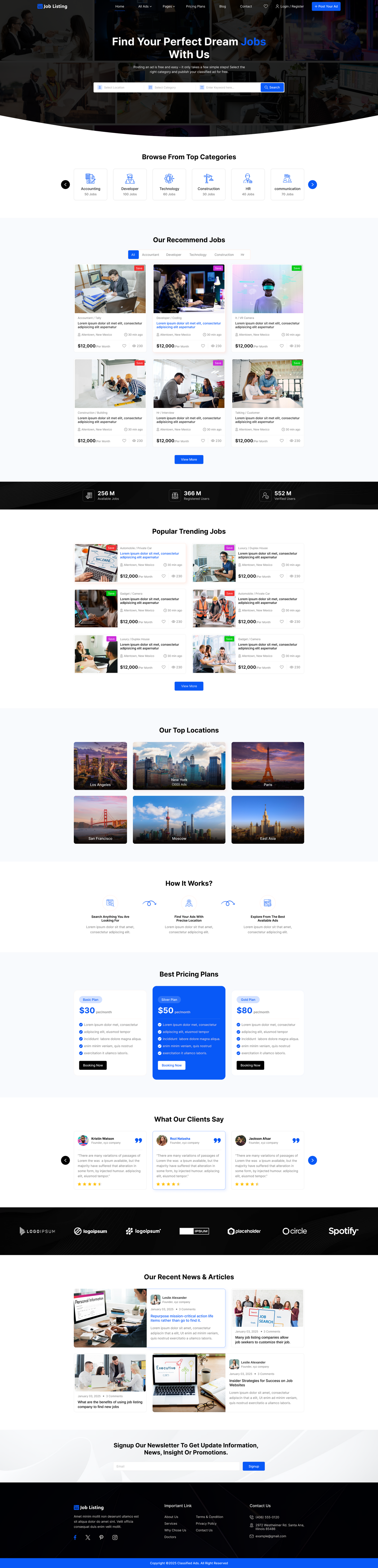 Job Listing WordPress Theme