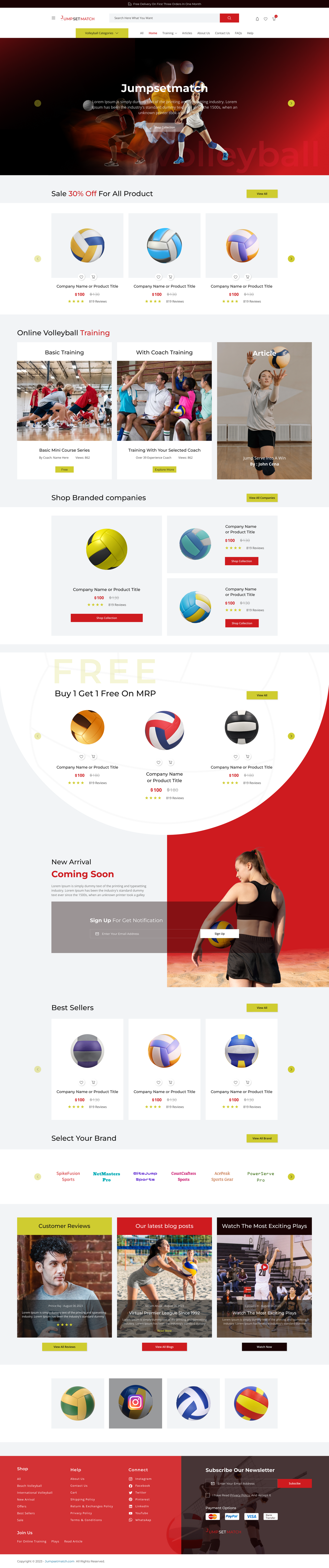 Volleyball Coach WordPress Theme